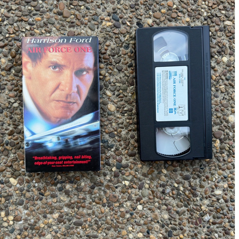 Air Force One VHS 1997 Harrison Ford Gary Oldman Action Movie Columbia TriStar‎
